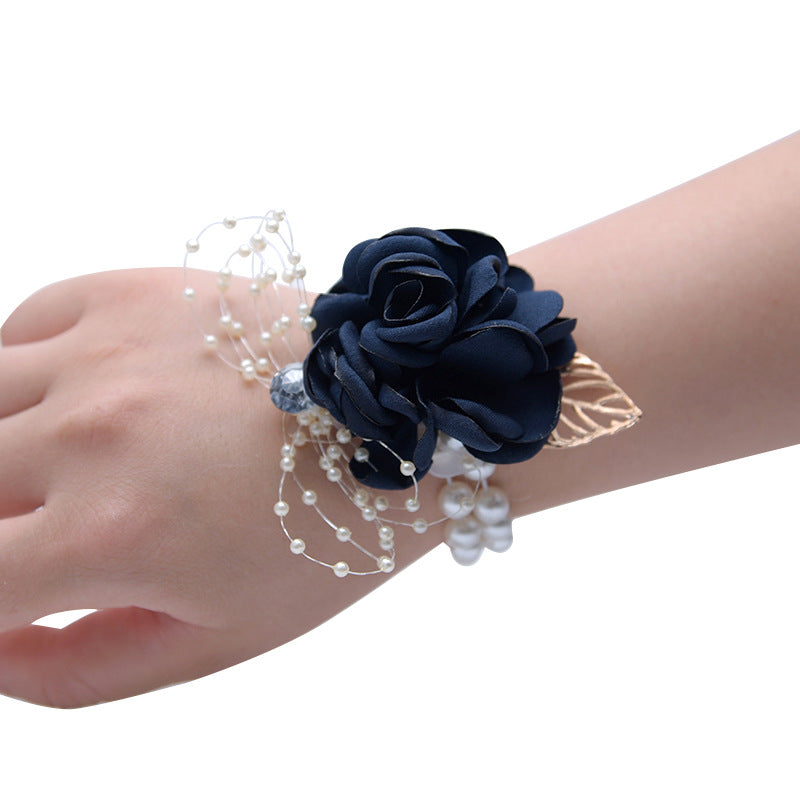 Wholesale Fabric Bride and Bridesmaid Sisters Wrist Flower Corsage